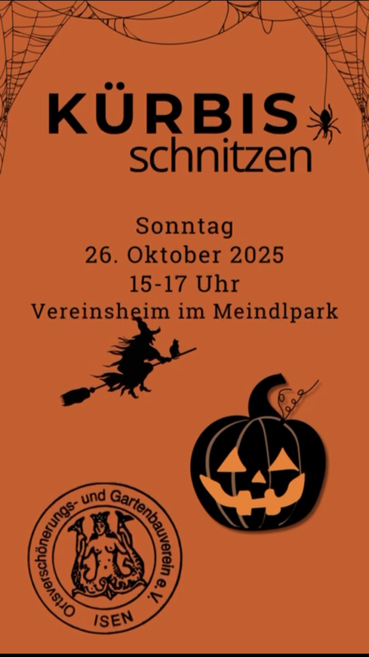 Kürbisschnitzen am 26. Oktober am Vereinsheim