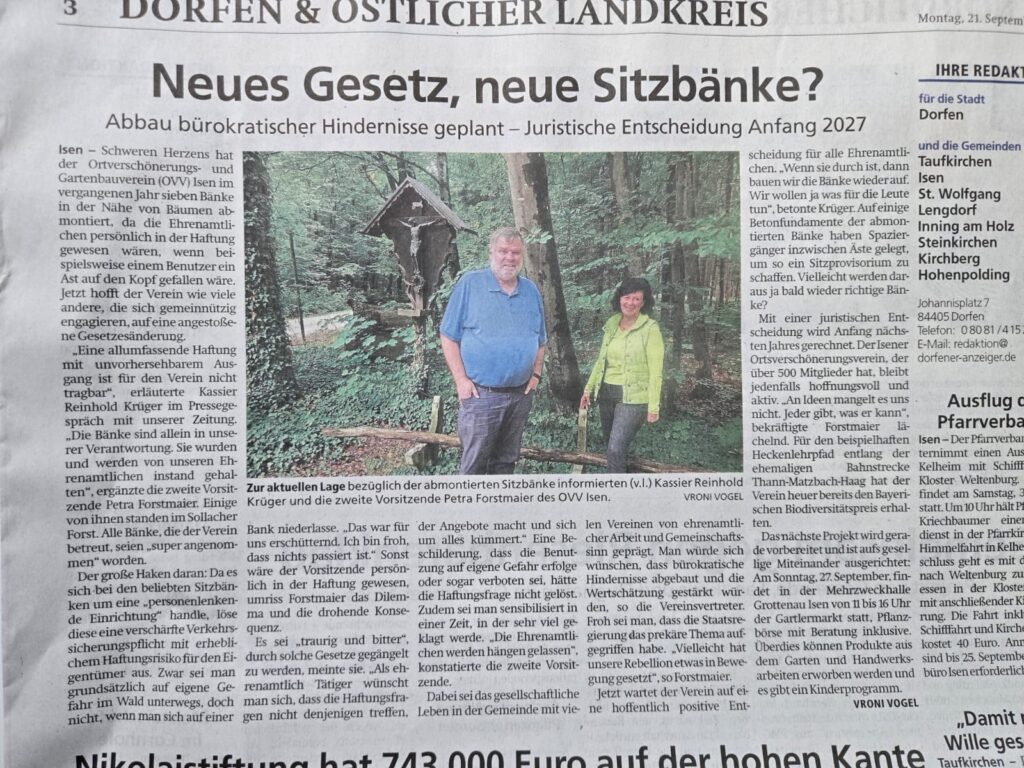 Zeitungsartikel im Merkur